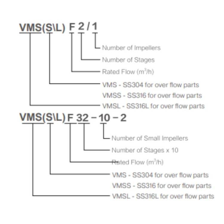 VERTICAL MULTISTAGE INLINE CENTRIFUGAL PUMP AFP - VMS / VMSS SERIES - Image 2
