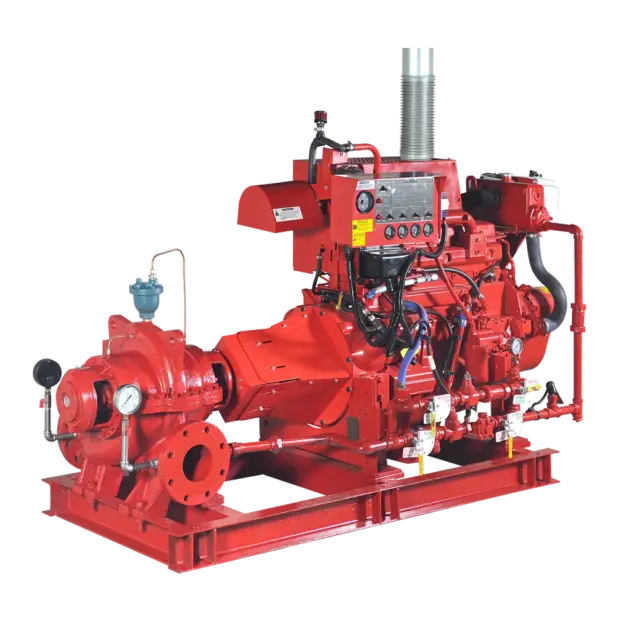 Horizontal split case fire pumps
