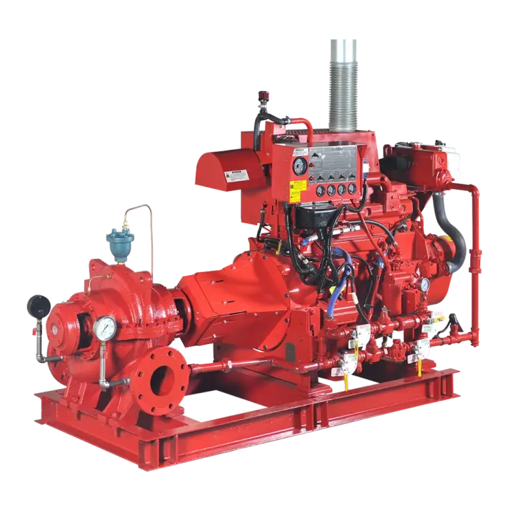 Horizontal split case fire pumps